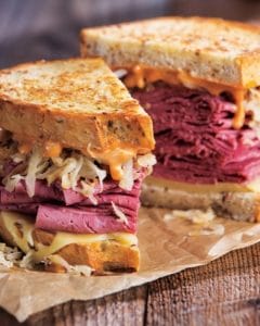 Classic NYC Reuben sandwich