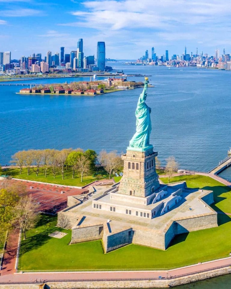 Statue if Liberty and Ellis island