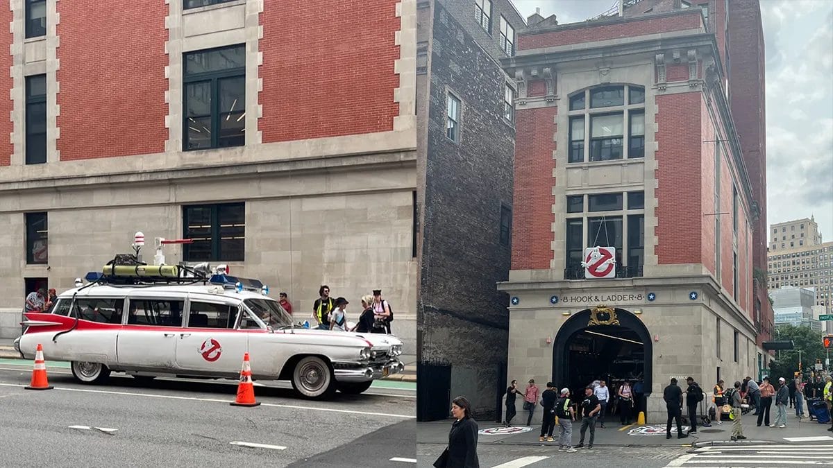 Ghostbusters sequel filming takes place at New York City’s Hook & Ladder 8 Firehouse