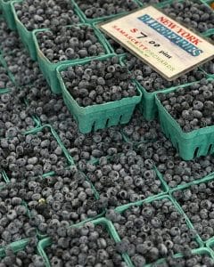 bundles of blueberries