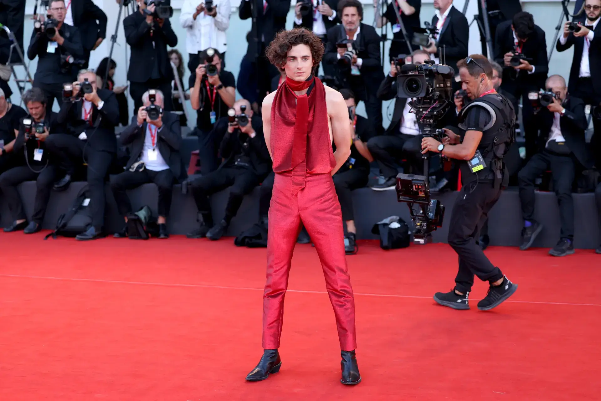 Image may contain Human Person Paparazzi Timothe Chalamet Footwear Clothing Shoe Apparel Fashion and Premiere. Met Gala 2025 confirmed celebrities