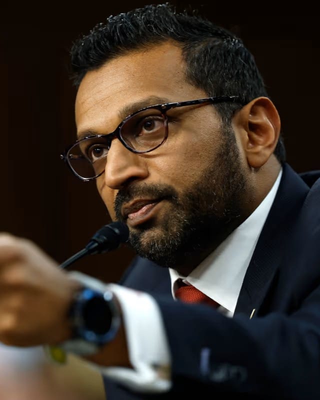 Kash Patel Removed as Acting ATF Director; Army Secretary Daniel Driscoll Steps In