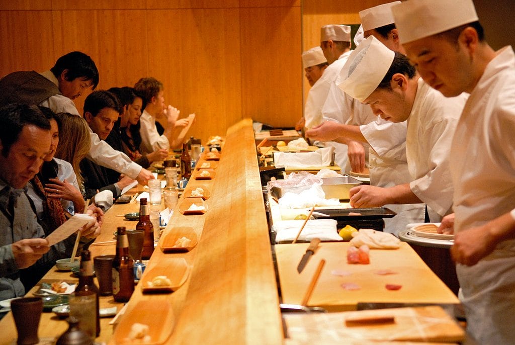 Top sushi restaurants in Manhattan.