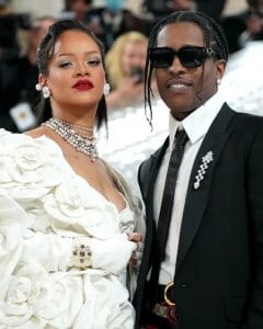 Rihanna and ASAP attending red carpet