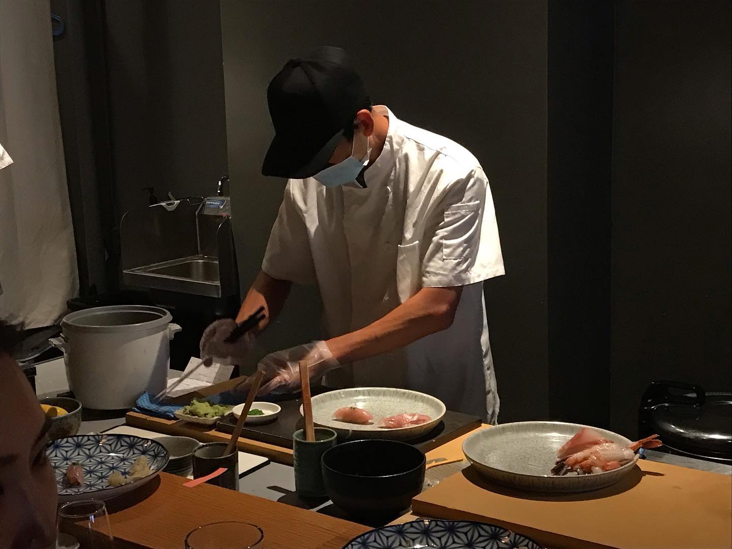 Sushi chef in Manhattan