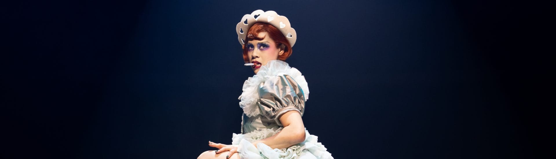 Actor from Cabaret on stage.