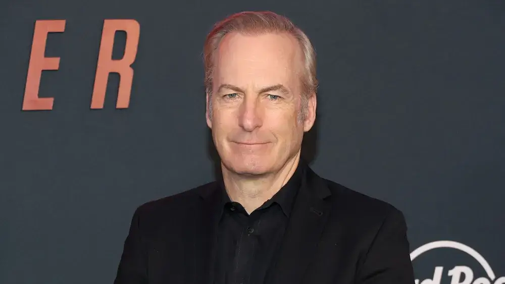 Actor Bob Odenkirk smiling for photo.