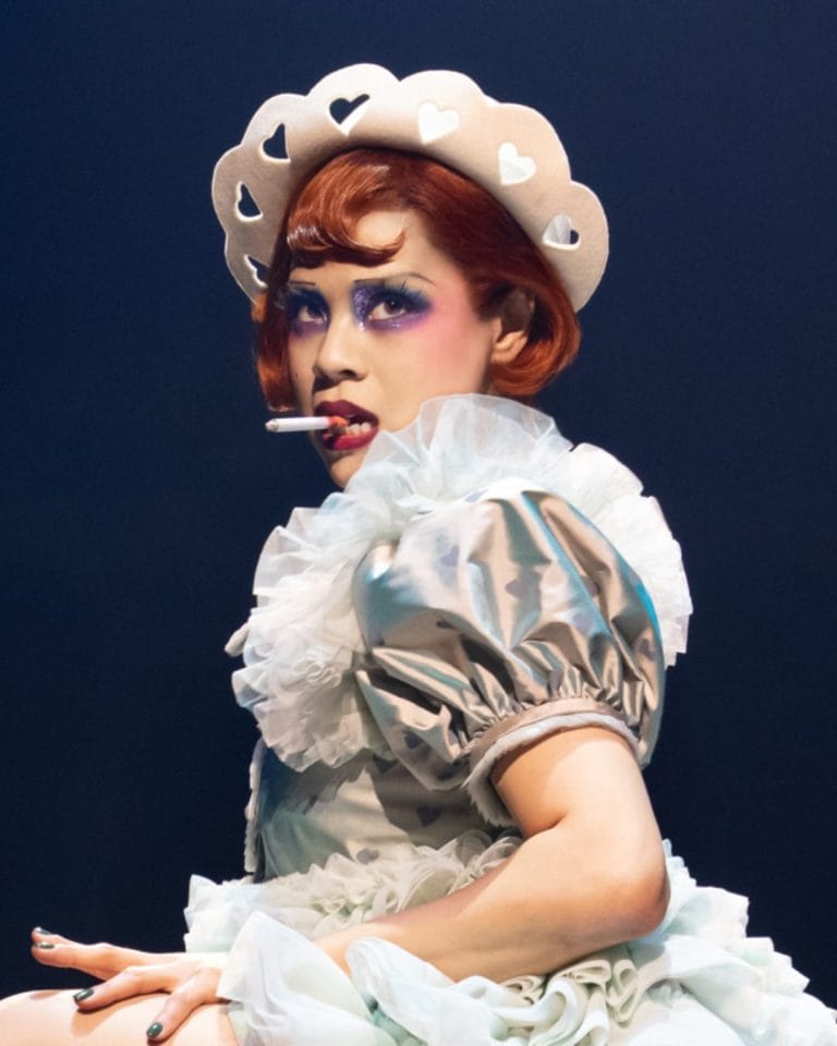 Actor from Cabaret on stage