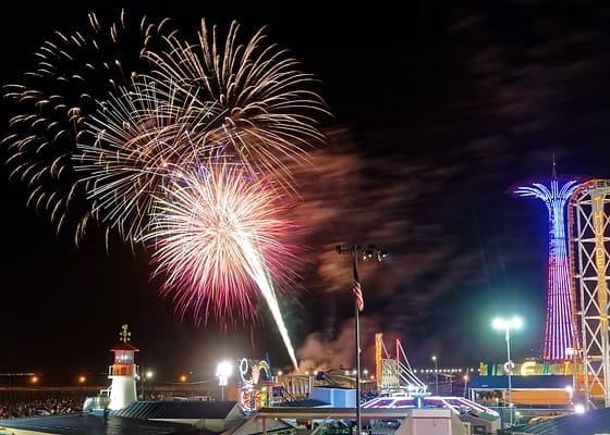 Coney Island fireworks.