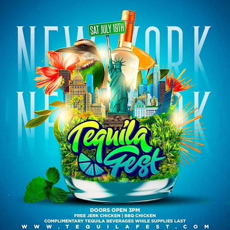 Brochure of Tequila Fest on July 19