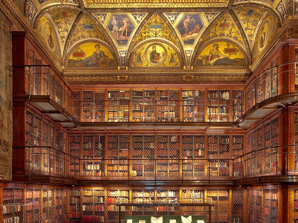 The interior of the Morgan Library and Museum