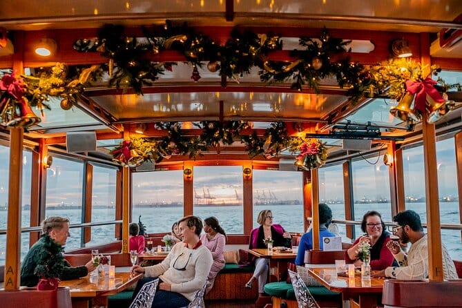 People at the New York Harbor Live Holiday Jazz Cruise