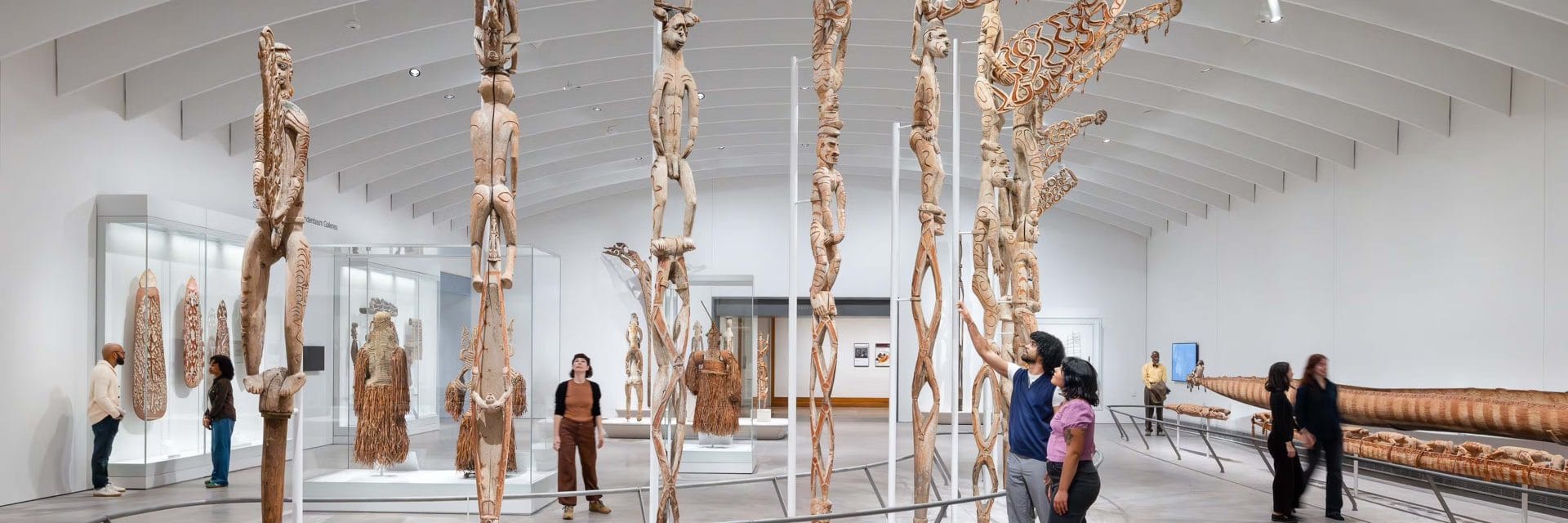 People at the Rockefeller Wing exhibit at The Met