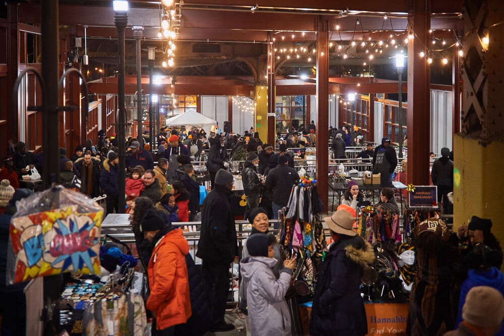 People at the Harlem Night Market