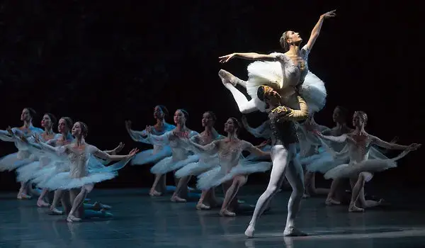 Ballet dancers performing on stage
