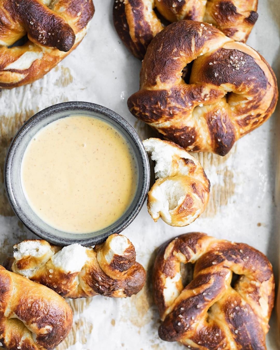 Soft Pretzels with Mustard Beer Dip