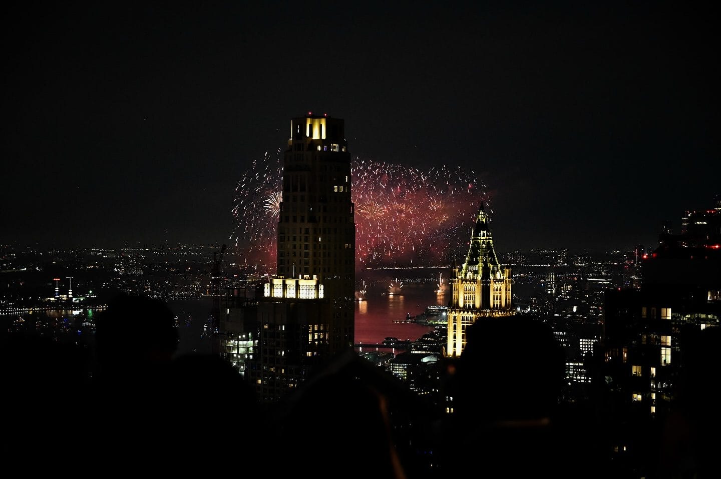 New Year's Eve fireworks in NYC