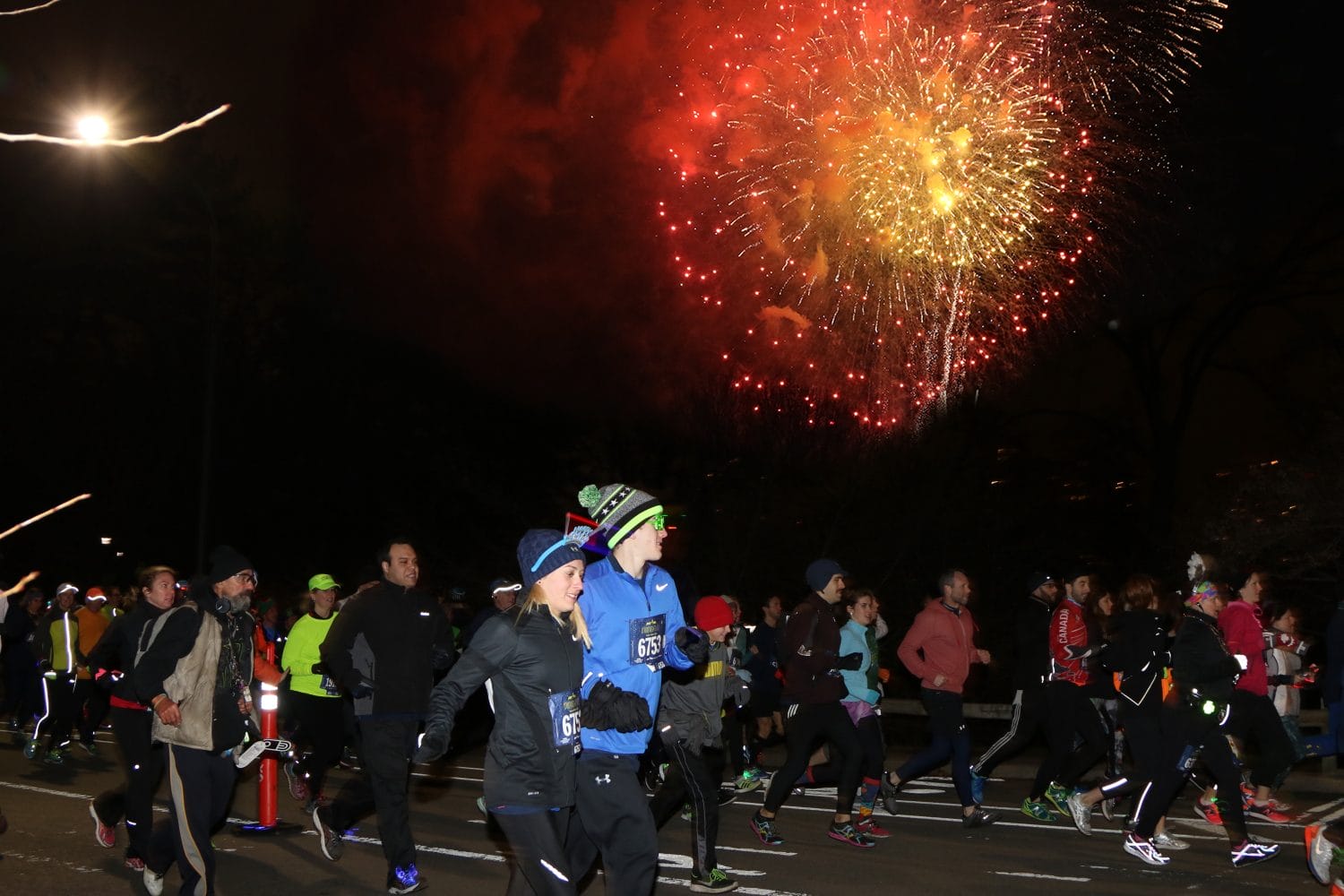 New Year's Eve fireworks in NYC