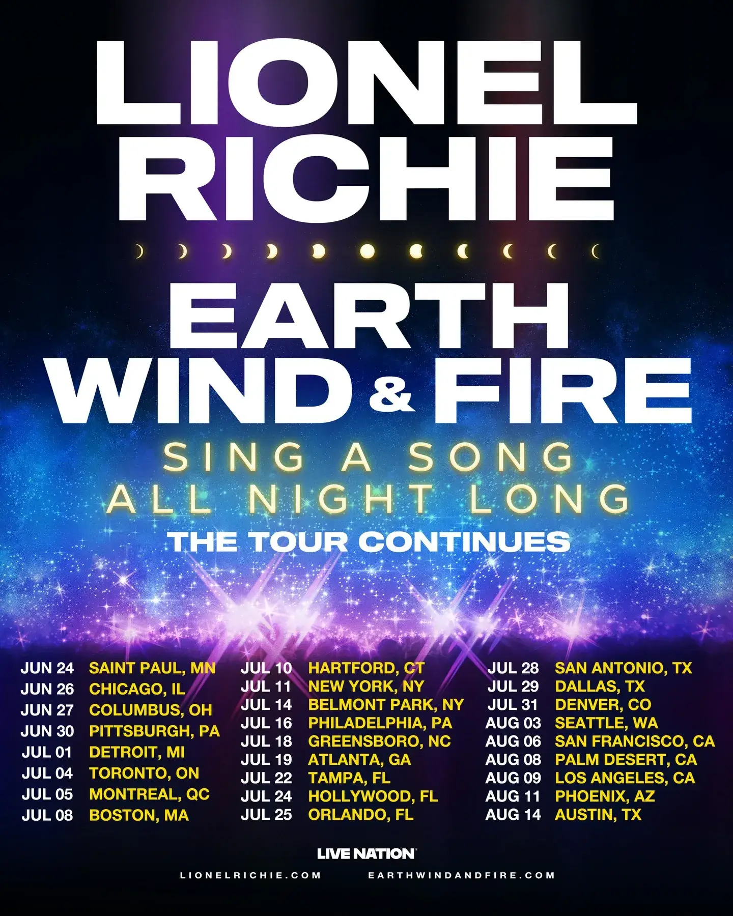 concerts and shows in New York City July